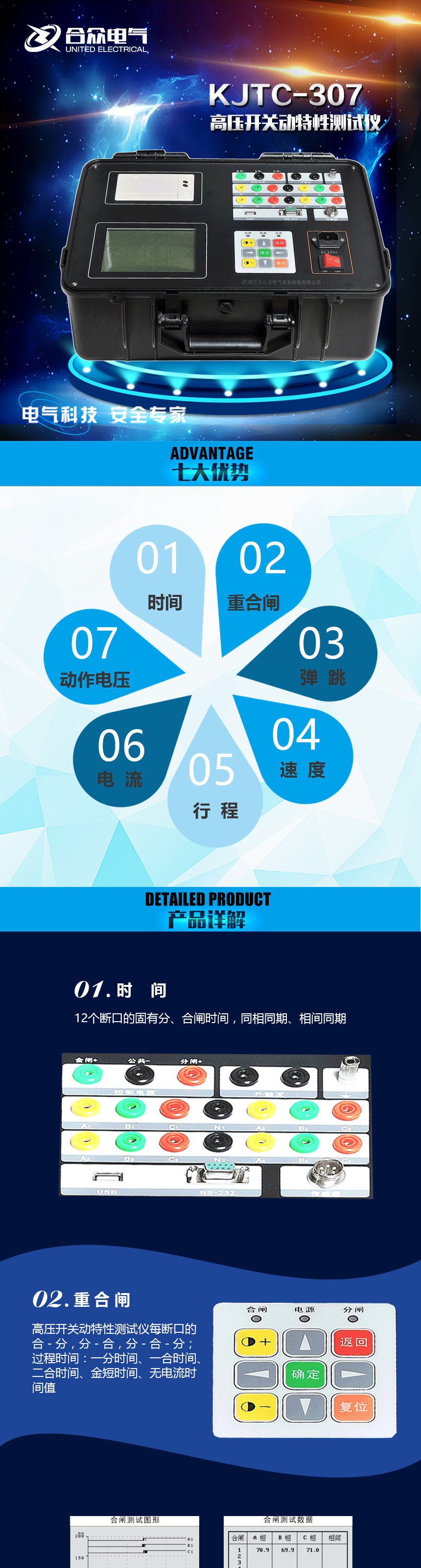 KJTC-307高壓開關(guān)動(dòng)特性測(cè)試儀